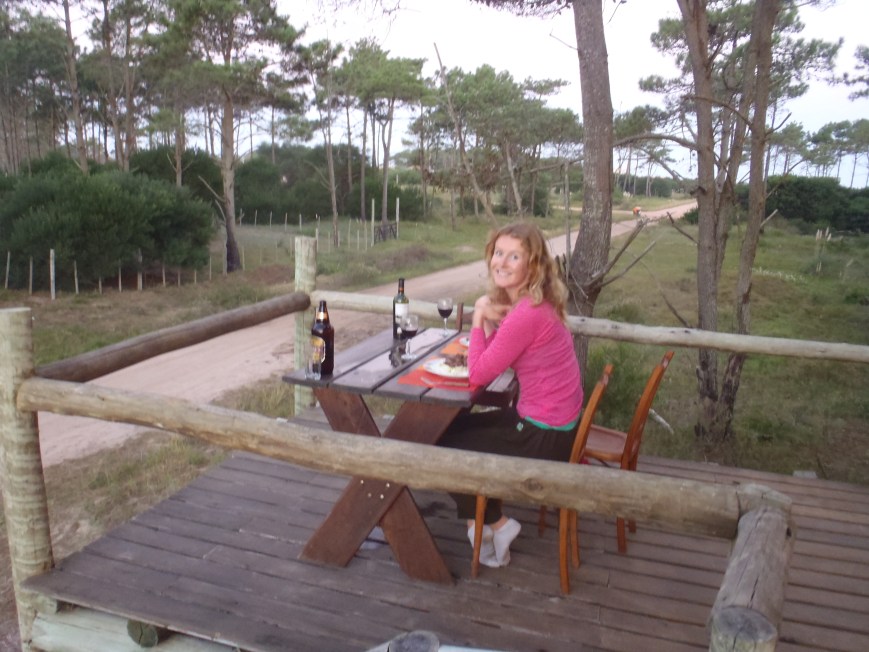 Meals were eaten on our cute little deck, watching cowboys on horseback ride past.